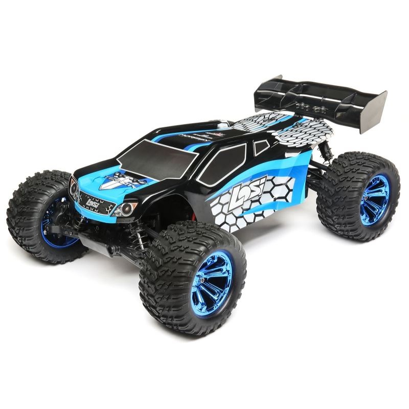 Blue//Black LOS03011T2 Losi 1//10 Tenacity-T 4WD Truggy Brushless RTR with AVC