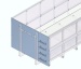 Frontblech (mit Trittstufen)für mittleren Abrollcontainer(T)