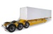 JX 1:14 B-Doppel-Trailer mit Sattel gelb für Container 40ft