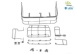LESU- Geländer-Set aus Edelstahl für 36t-Bagger- thi58300