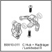C Hub + Radträger / Lenkhebel R - BEAST BX / TX