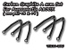 Vigor Awesomatix A800X Carbon Graphite A arm Set 2x+8 & 2x+9